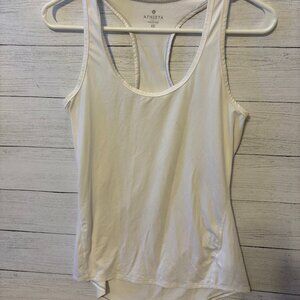 Athleta White Racerback Tank Top Size XS